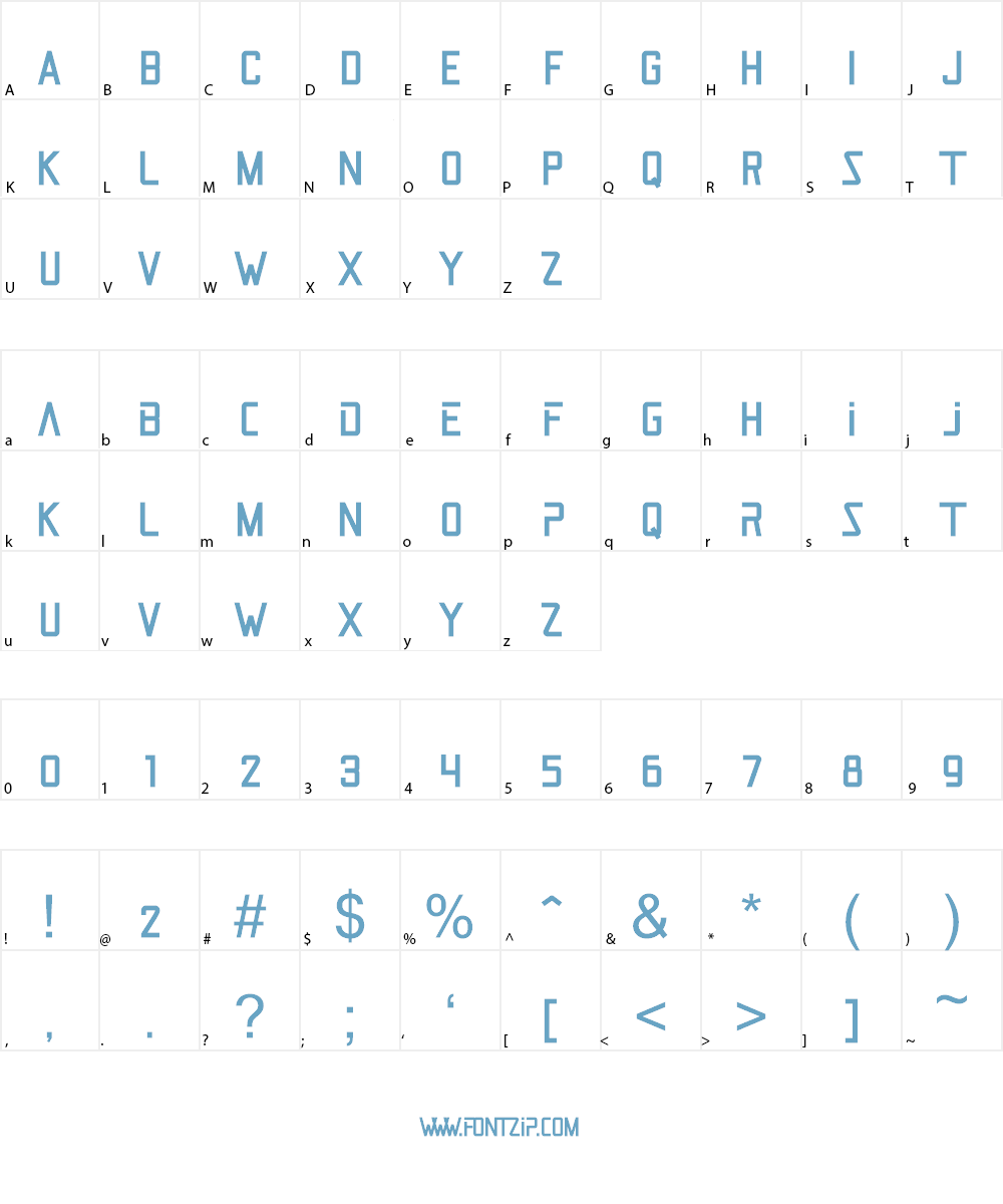 Jet Pilot Font Character
